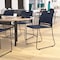 Flash Furniture Navy Plastic Stack Chair with Steel Sled Base RUT-NC499A-NAVY-GG - alternate 1